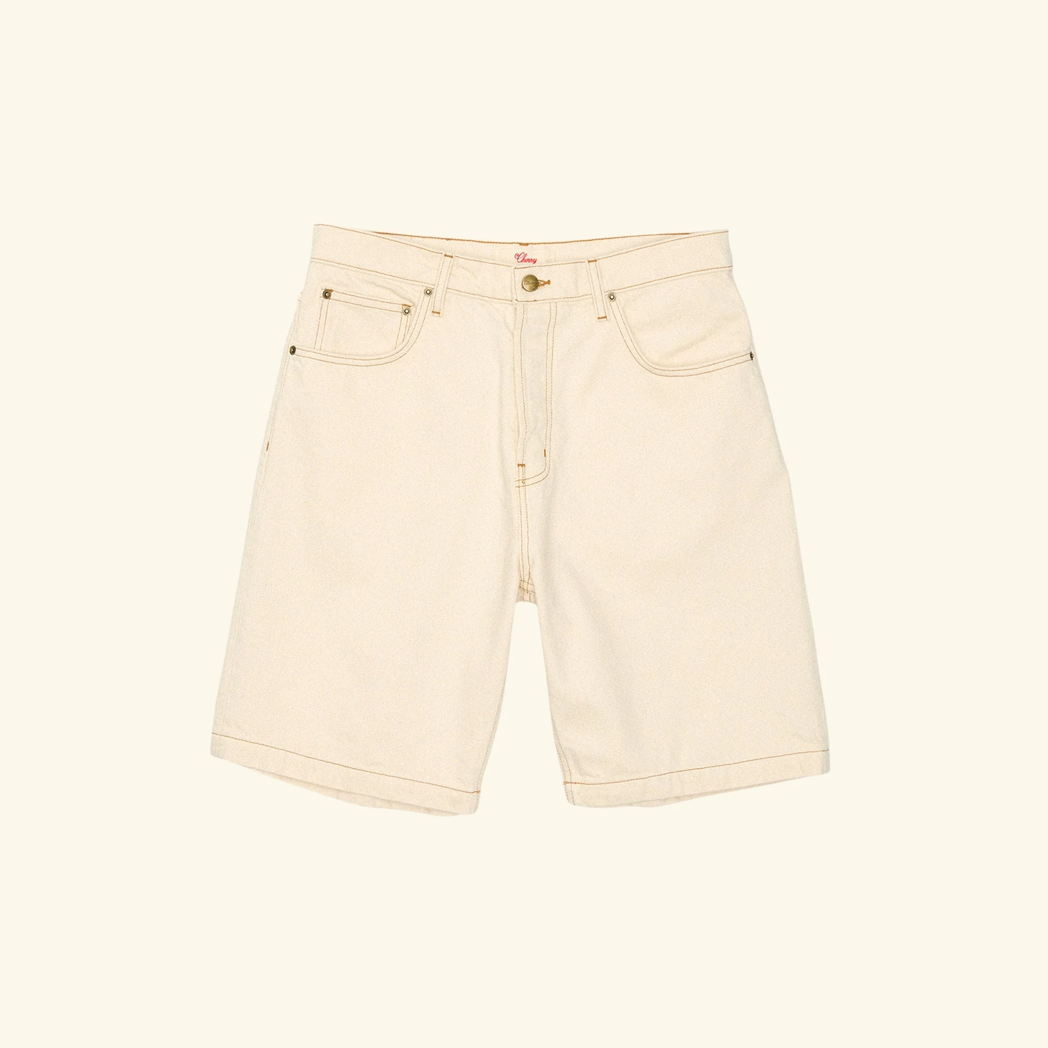 5 Pocket Twill Jorts (Ecru)