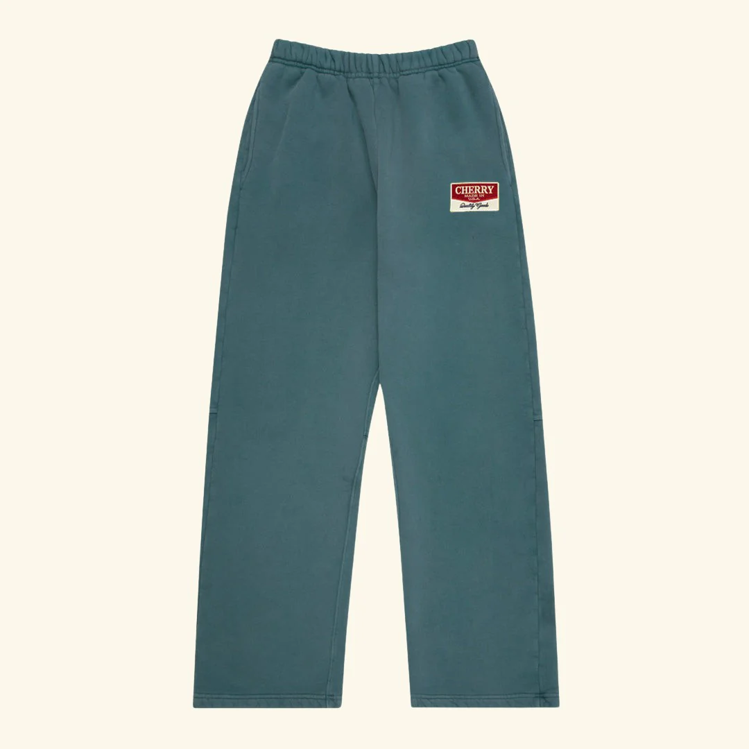 Chevron Patch Parachute Sweatpants