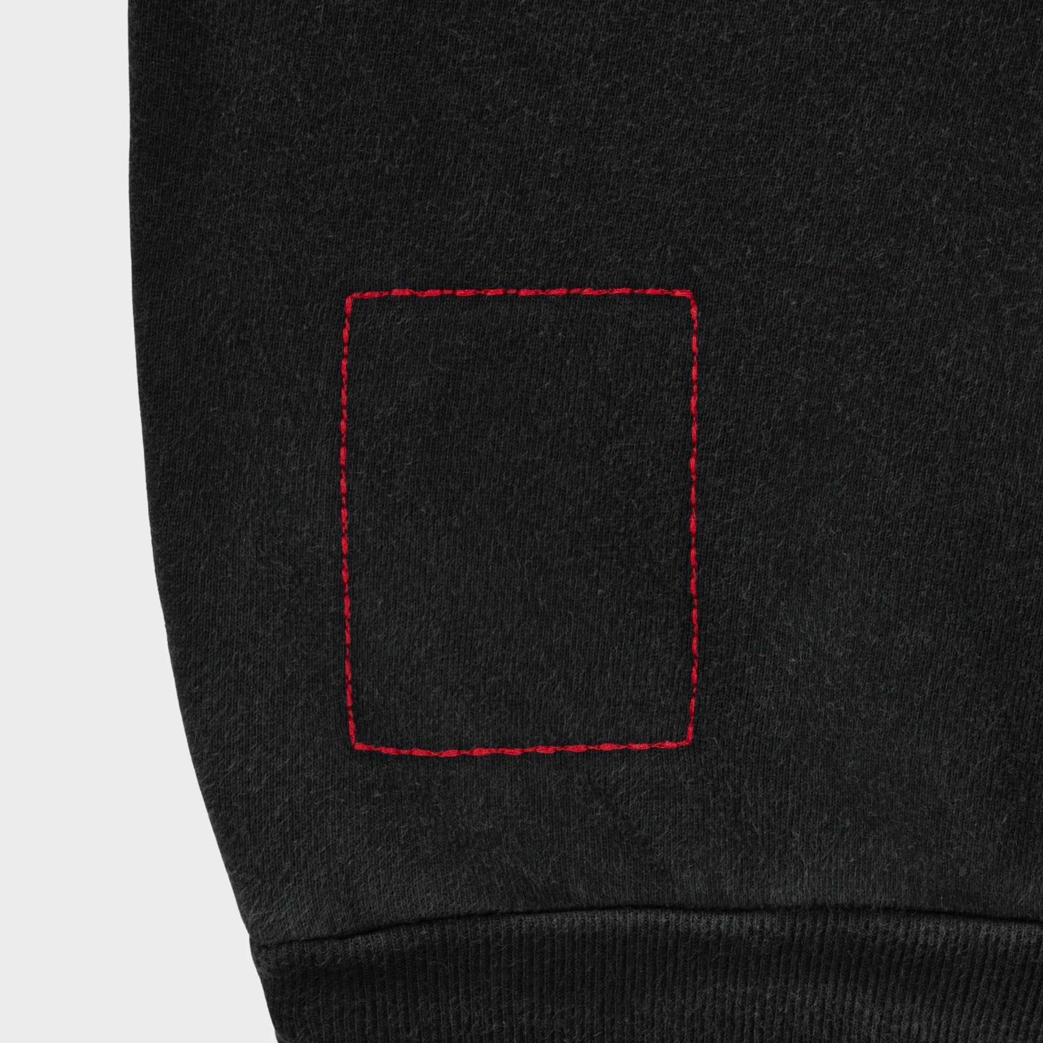 Basic L/S Polo Fleece (Black) - Image 3