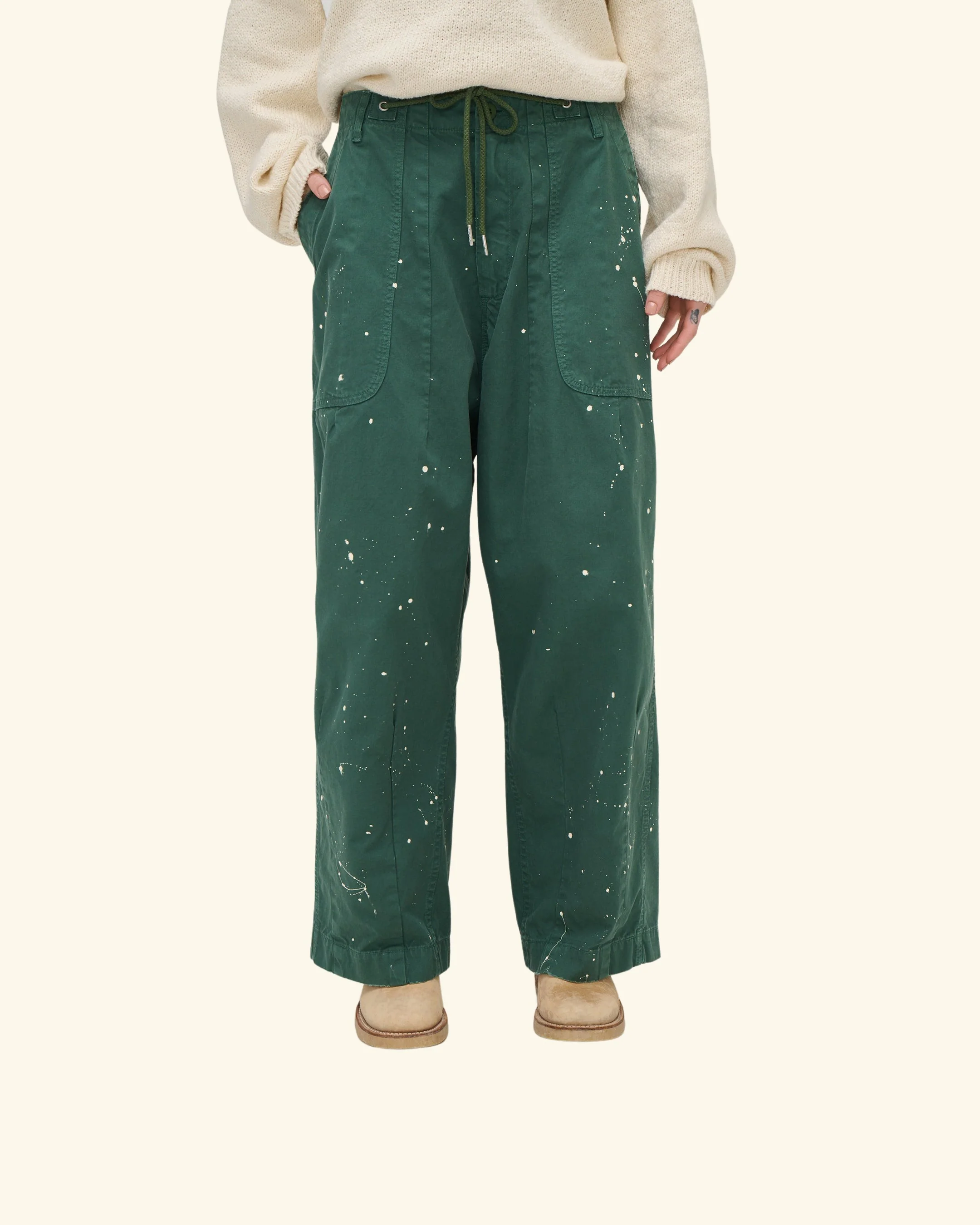 Cotton Twill Parachute Pant (Teal) - Image 5