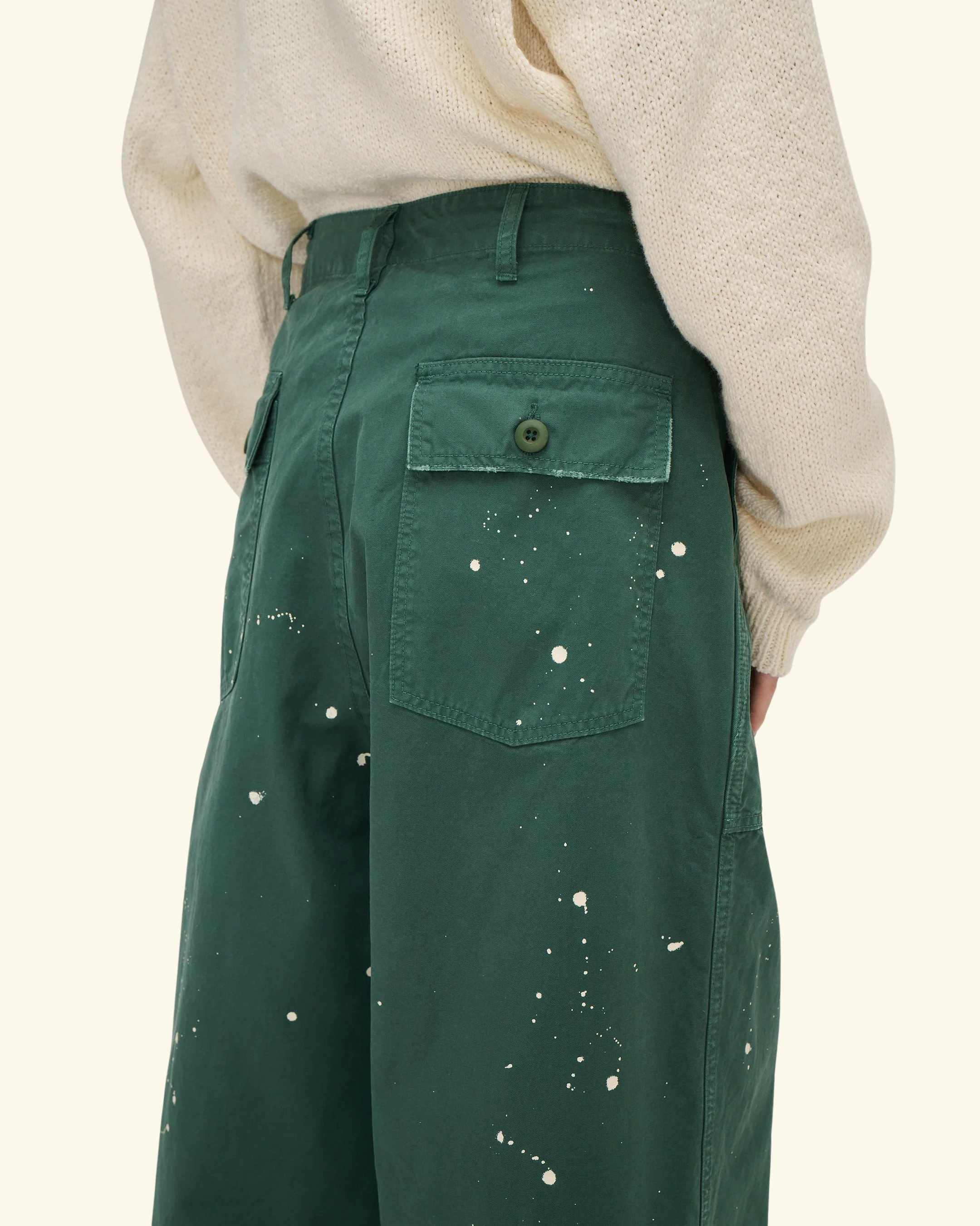 Cotton Twill Parachute Pant (Teal) - Image 7