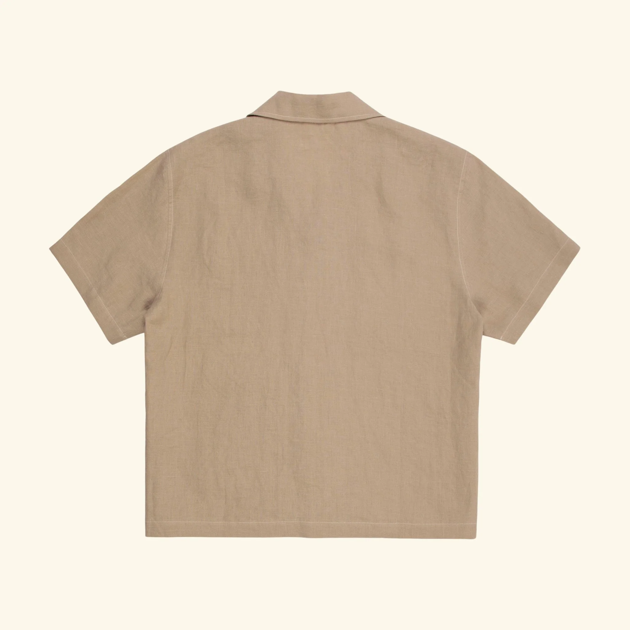Linen Vacation Shirt (Beige) - Image 2