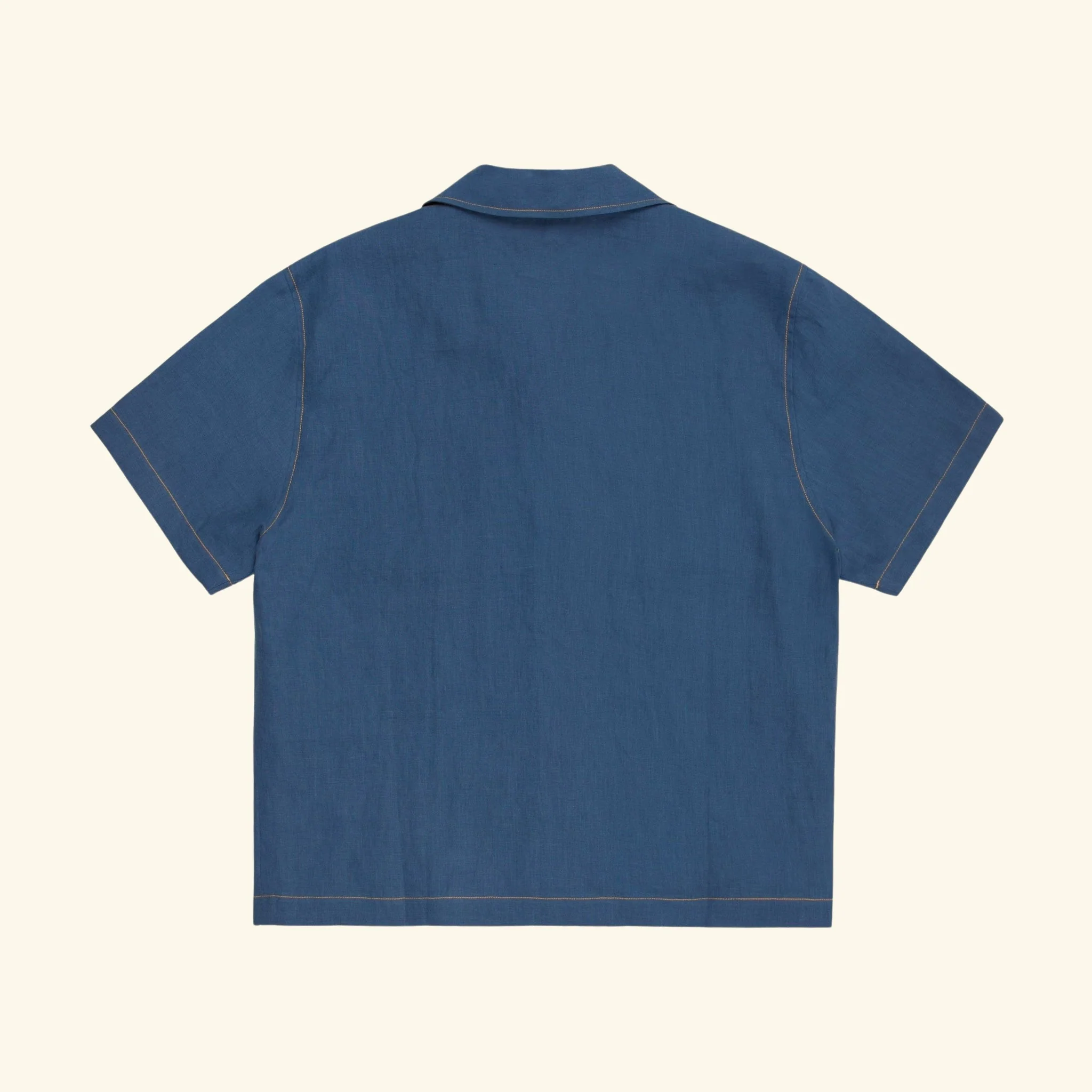 Linen Vacation Shirt (Faded Blue) - Image 2