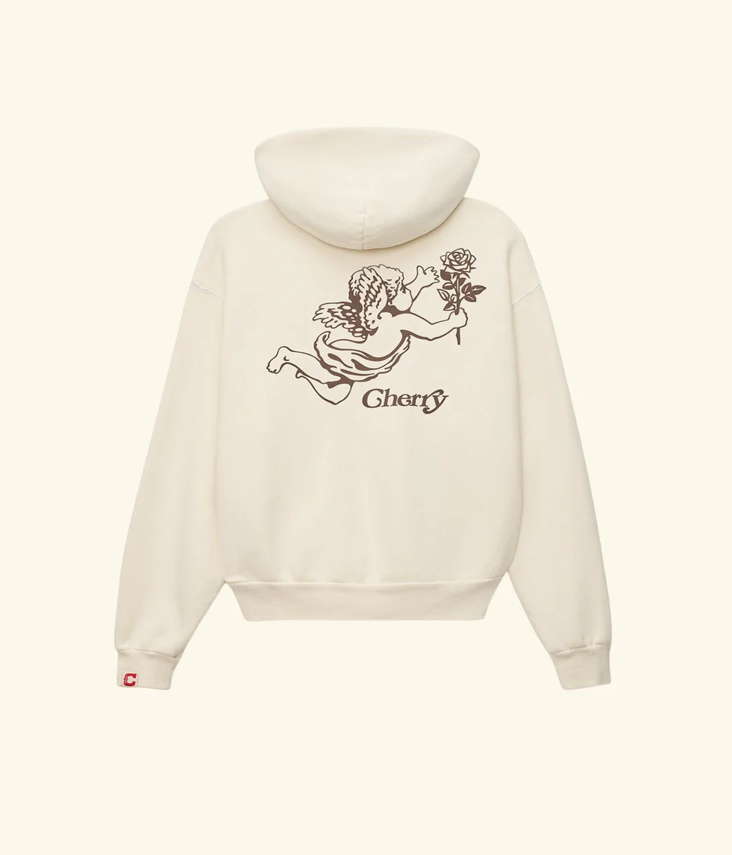 Cherry x GDC Angel Men's Hoodie (Cream) - Image 2