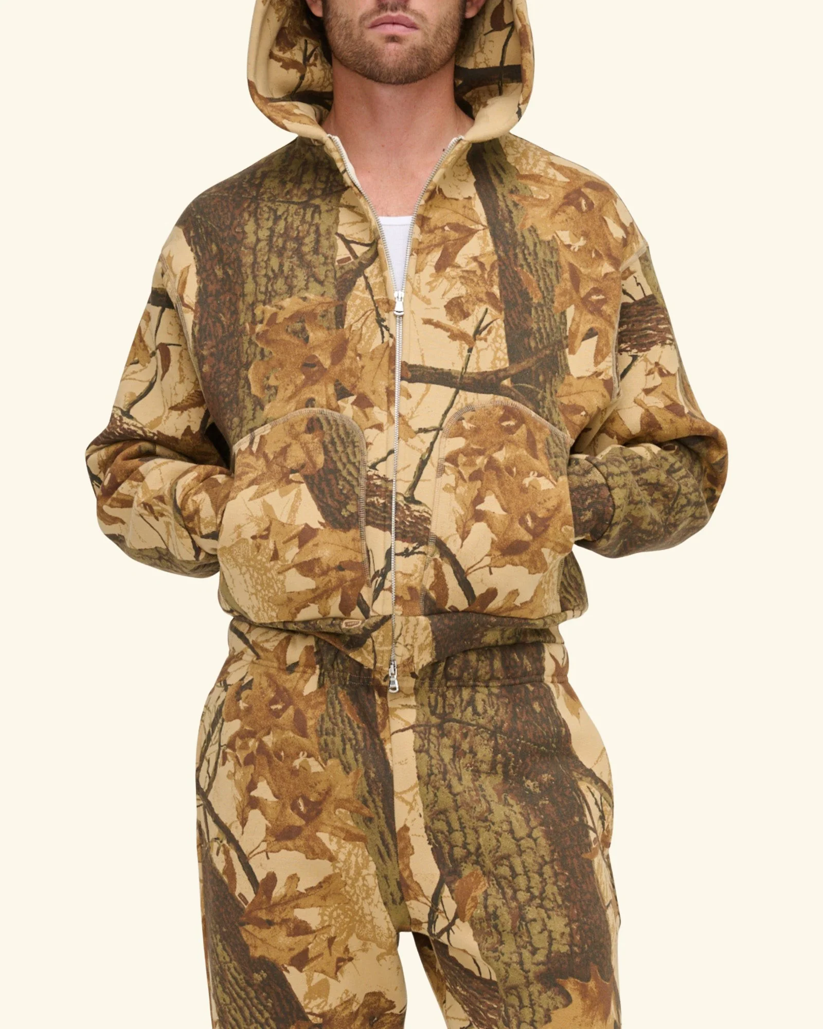 Mossy Oak Camo Zip Up Hoodie - Image 5