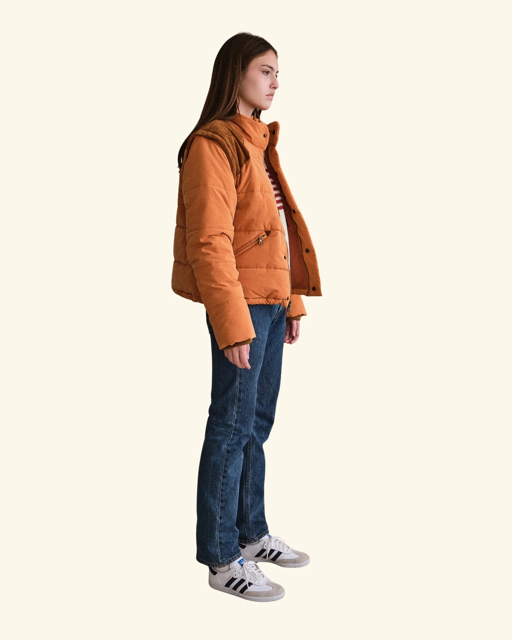 Mountain Puffer Jacket (Orange) - Image 7