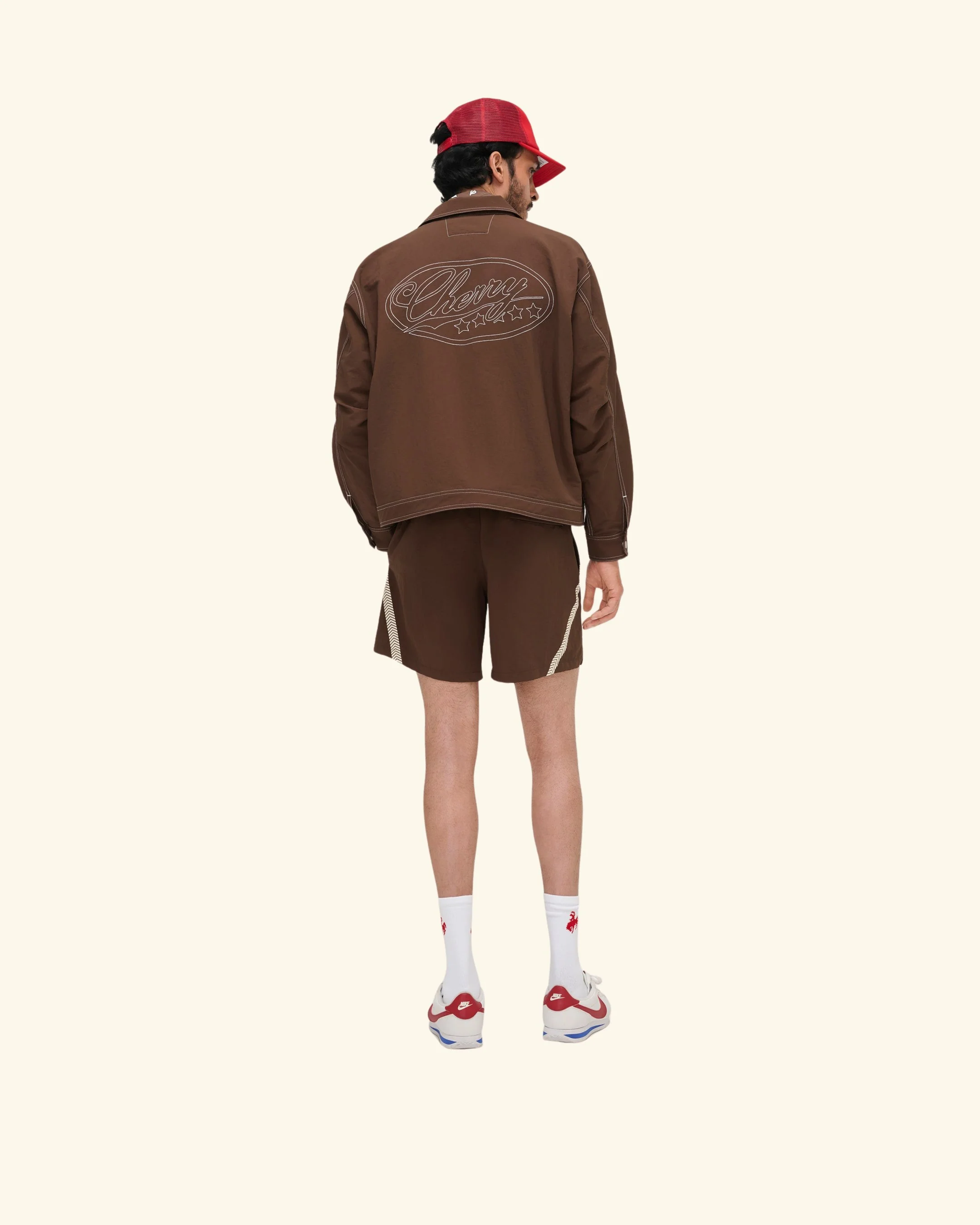 Nylon Running Jacket (Brown) - Image 6
