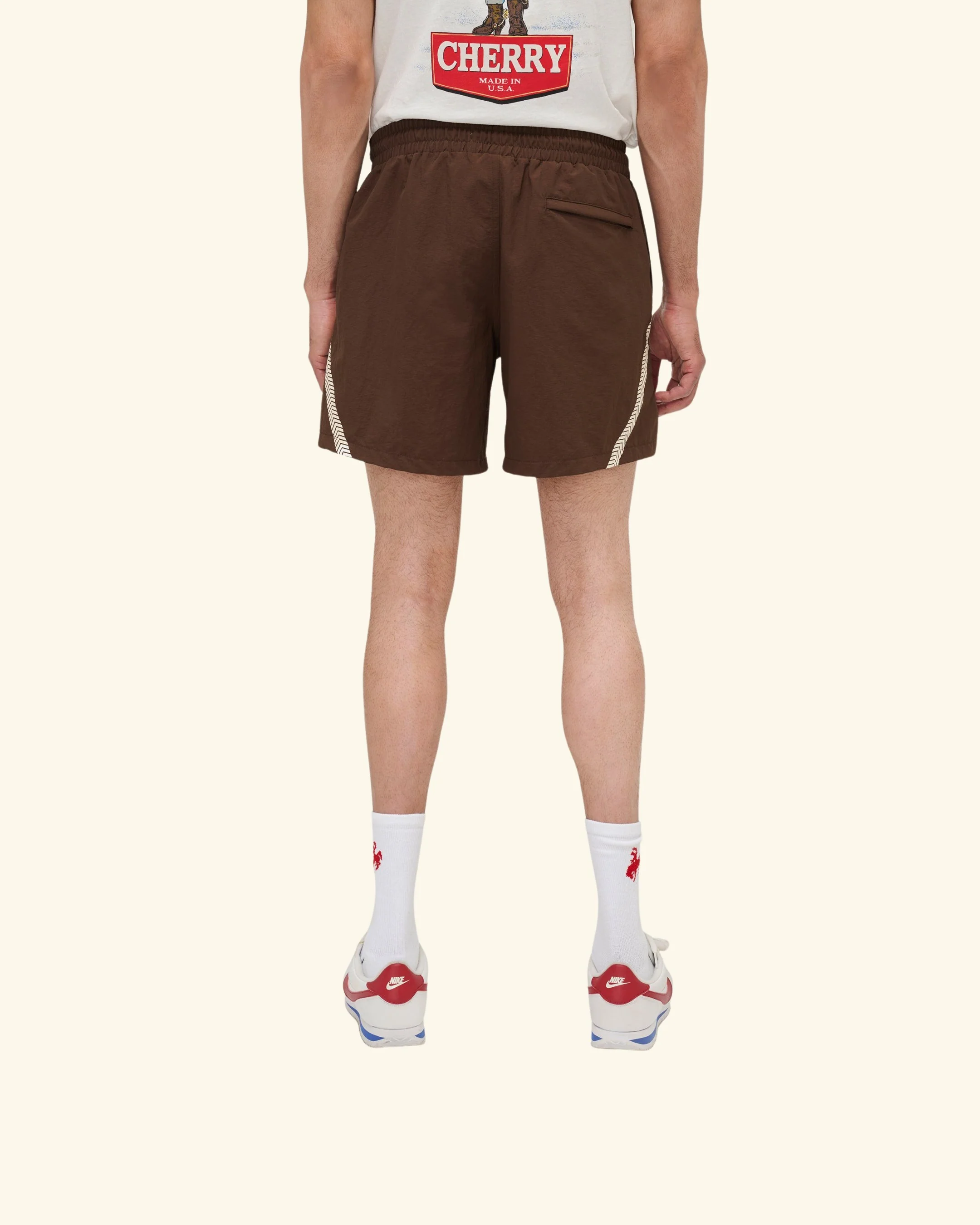 Nylon Running Short (Brown) - Image 10