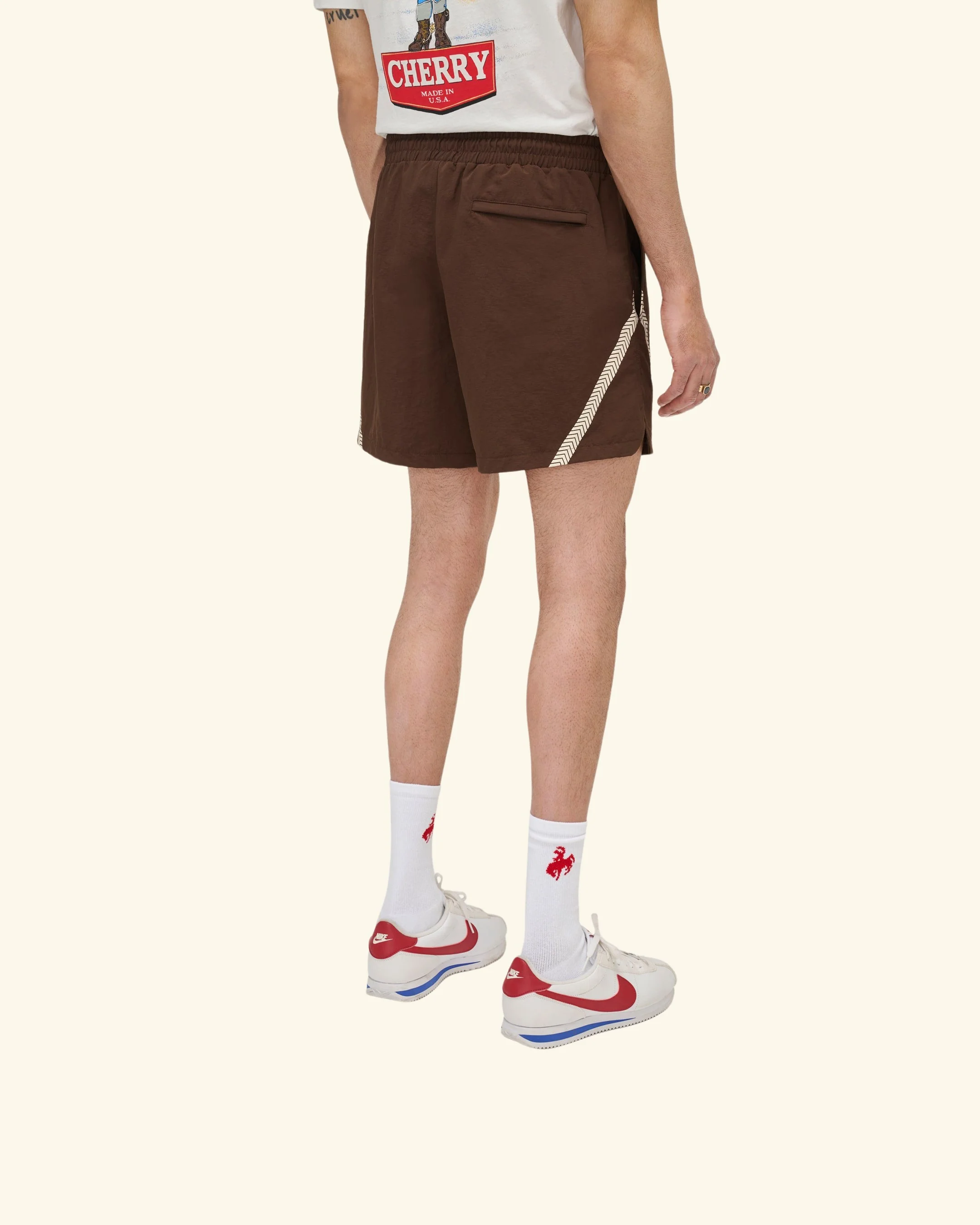 Nylon Running Short (Brown) - Image 9
