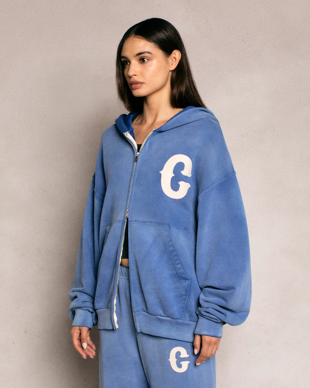 Ranch Wear Zip-Up Hoodie (Royal) - Image 3