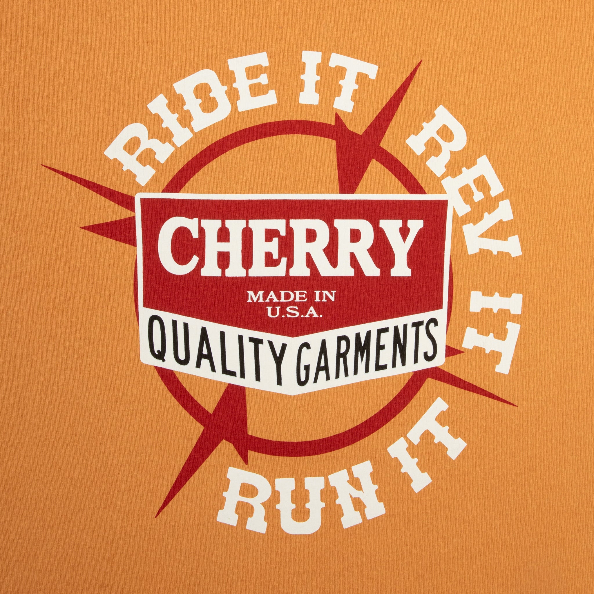 Ride It, Rev It Boxy Baby Tee (Orange) - Image 3