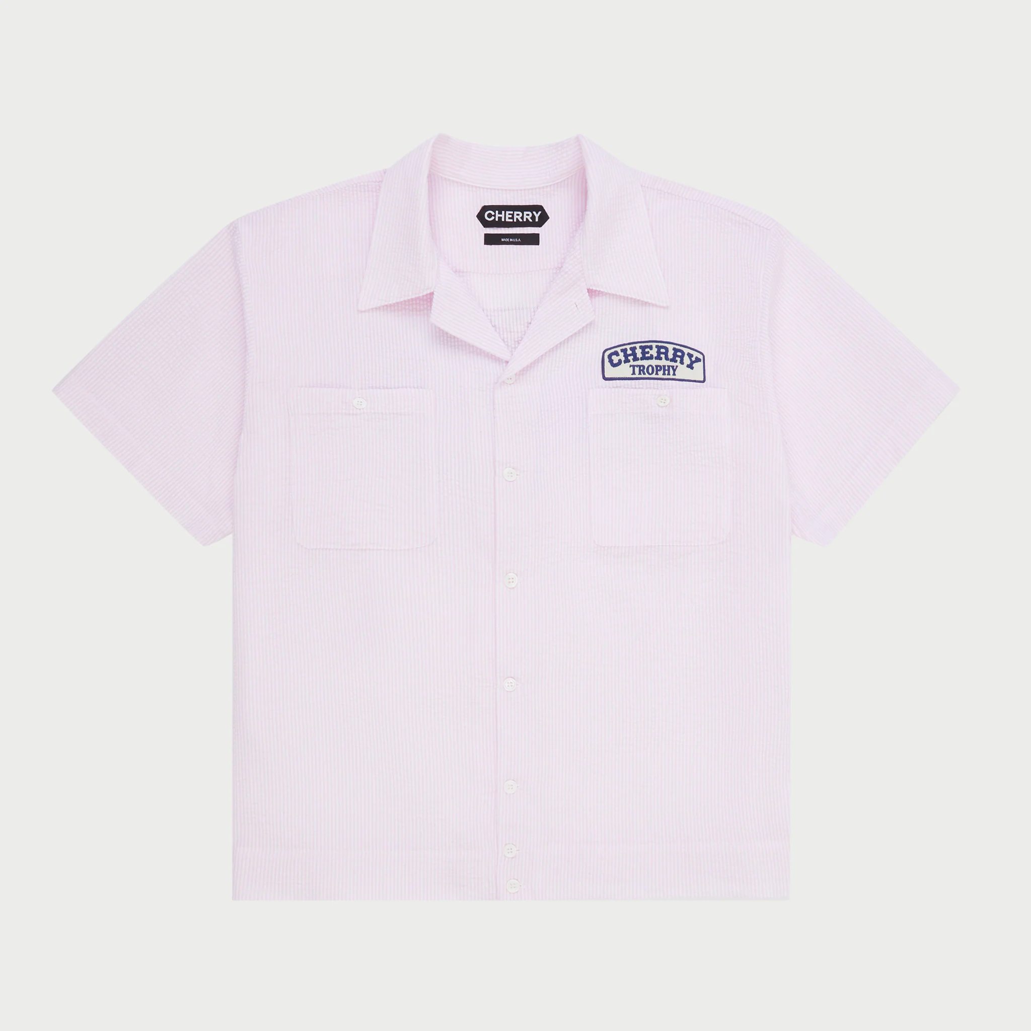 Seersucker Trophy Mechanic Shirt