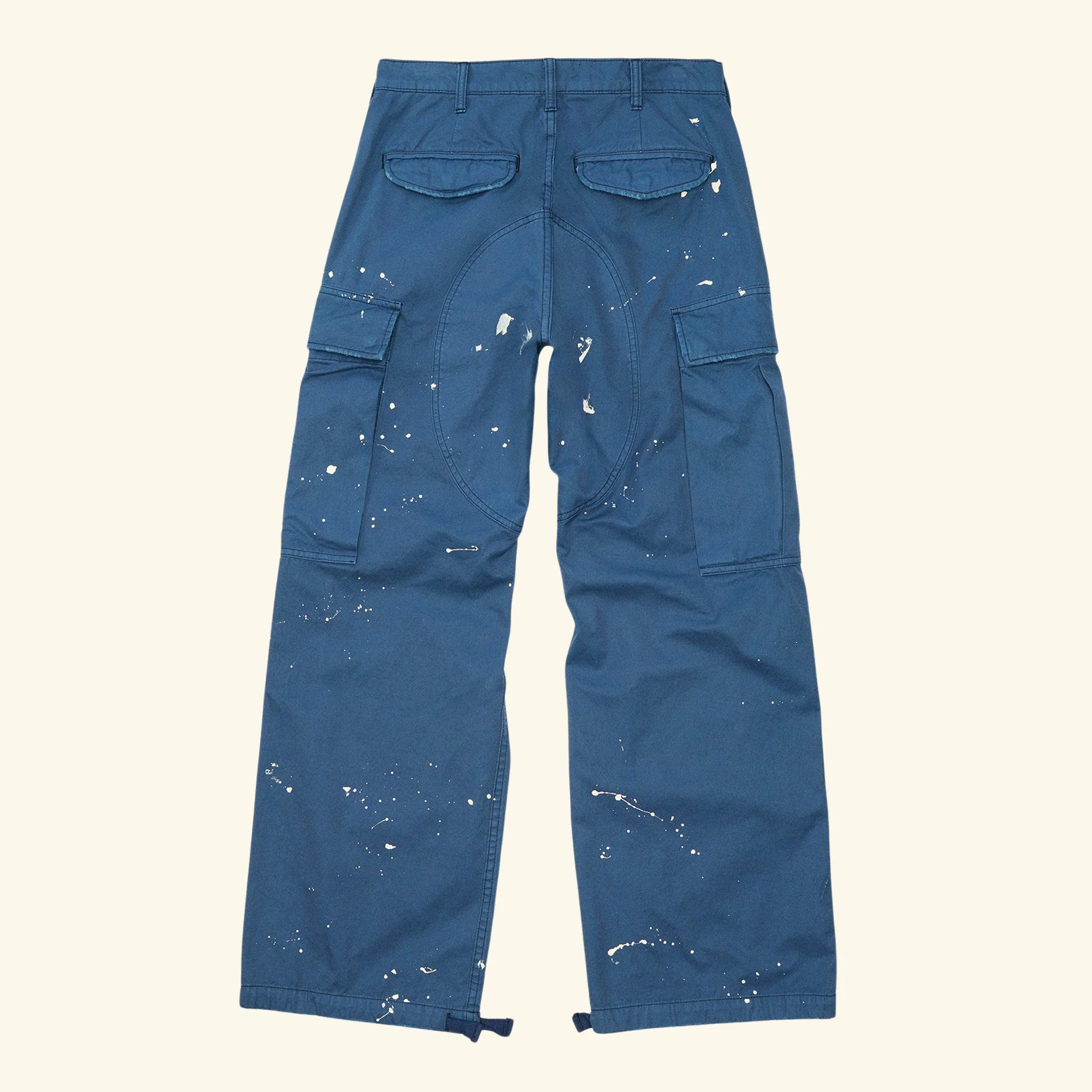 Wide Leg Cargo Pants (Sun Faded Blue) - Image 2